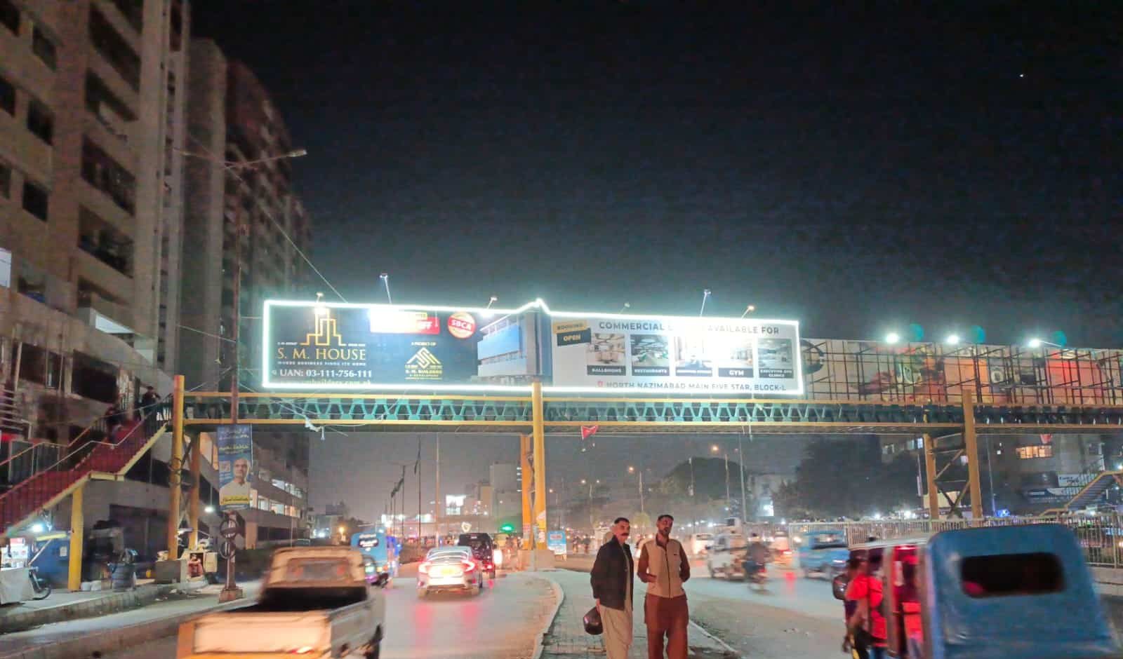 SM House pedestrian bridge advertising and designed by Artavia Advertising Agency