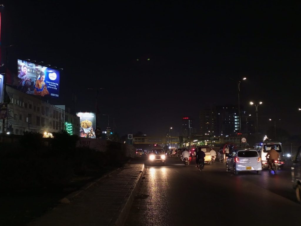 Outdoor Maqsad hoarding installed in Nazimabad by Artavia Advertising Agency Karachi