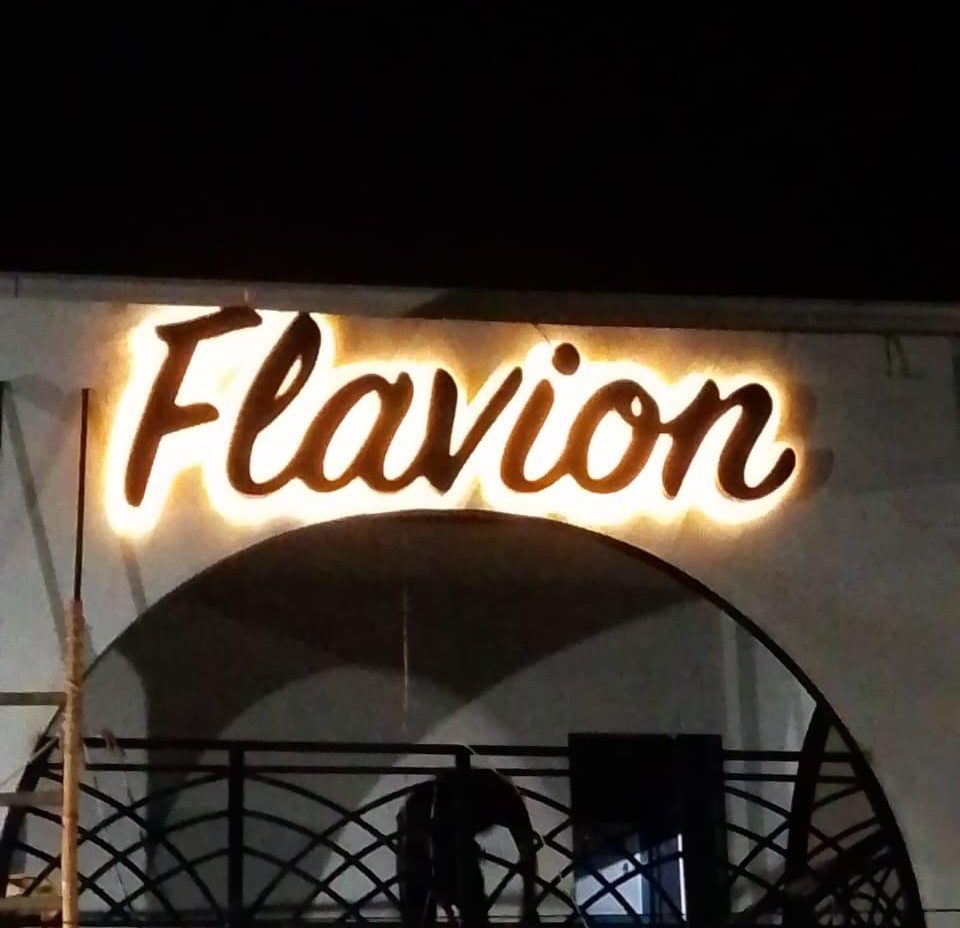 backlit letter signboard